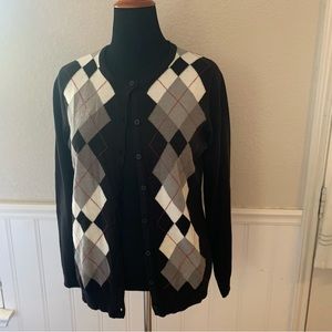 Croft& Barrow sweater button front, preppy